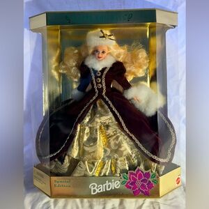 Mattel Doll Packaging with Red and Purple Highlights